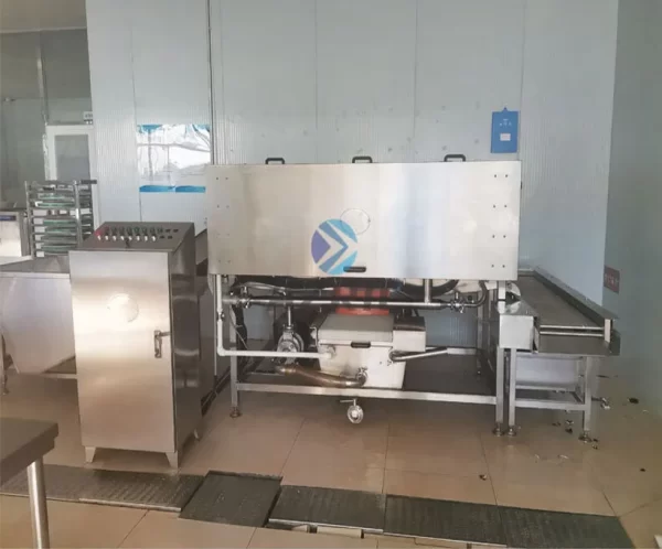 Chicken egg peeling machine