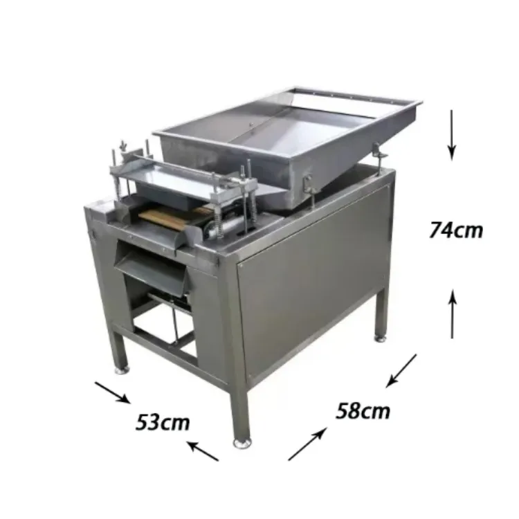 Quail egg peeling machine