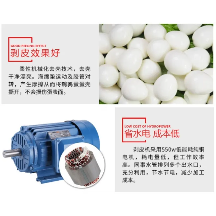 quail egg peeling machine